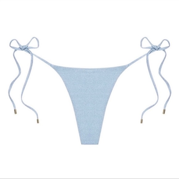 Monday Swimwear Palma Bottom - Light Blue Shimmer - S